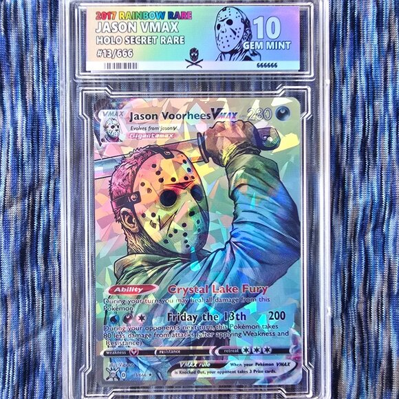 Jason Voorhees w/ Custom Slab Pokemon Card - Picture 3 of 8